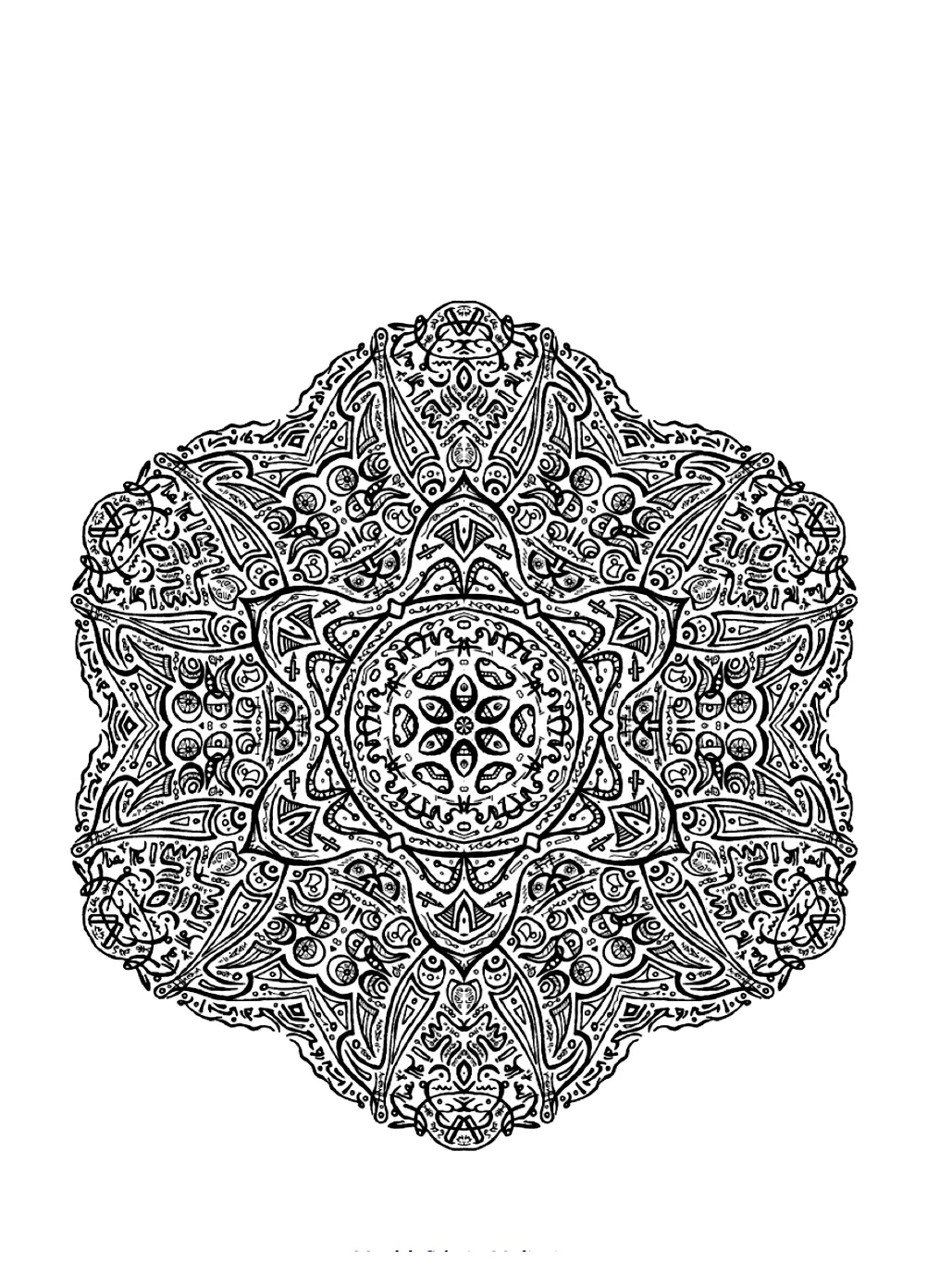 Mandala to color zen relax free - 21 (Zen & Anti-stress Mandalas)